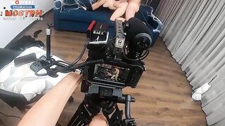 Behind the Scenes: A Short Video of Hard Sex with a Blonde and Fake Boobs