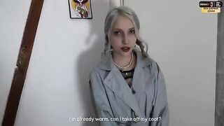 A random girl scared me, but it turned out to be a nymphomaniac and we fucked