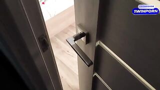 I spied on my stepsister, she saw me and sucked my dick