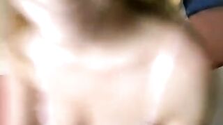 A blowjob from a sexy nerd girl in glasses, just what he needed