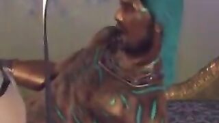 Brunette woman has long been fucked by a guy with big cock