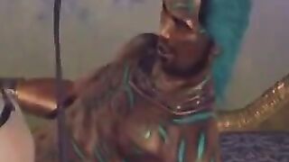Brunette woman has long been fucked by a guy with big cock