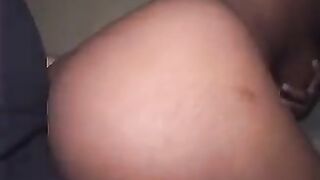 A beautiful brunette with big natural tits has a hard sex