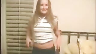 A cute young girl gets fucked in a homemade video