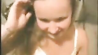 A cute young girl gets fucked in a homemade video