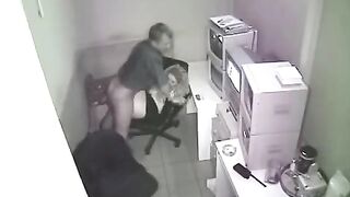 The camera is hiding and fucking happens in the office