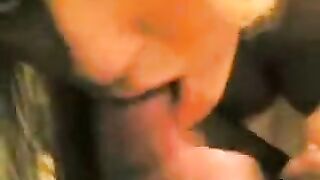 A blowjob from a girlfriend in homemade quality