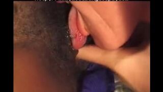 Black woman fucks a white guy who is much older than her