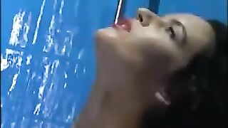 A couple has a usual sex session right in the bathroom, no exception