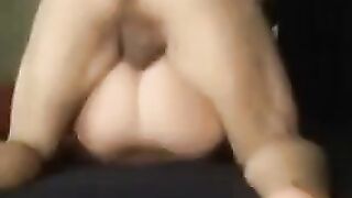 The wife of a man asked her husband's friend to fuck her wet pussy