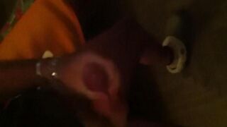 A guy was jerking in front of the mirror, it was great