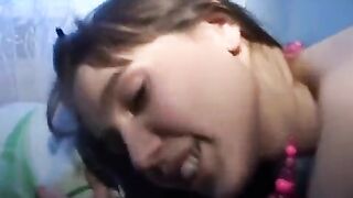 Beautiful Russian woman has sex with her boyfriend