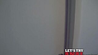 A man with a big cock fucks blonde Kitty Jane in the ass hard