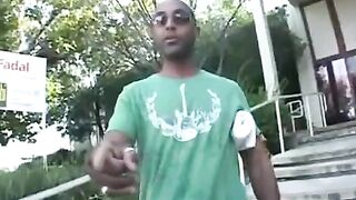Woman fucks her neighbor, husband doesn't mind watching with his beer