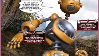 Comic book with robots turned into porn