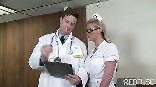 The doctor checked the girl and fucked her in the ass