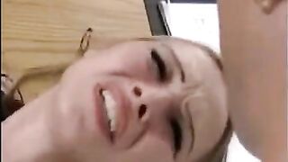 Girl was fucked by a hand and member at the same time