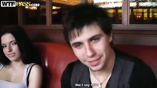 A group of Russian pick-up guys screwed a girl in the toilet of a cafe