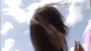The young girl practices her rest with a hairy guy on TK Tube