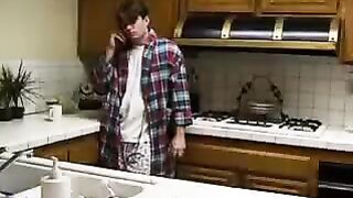 A real incest - his brother made a cumshot right in the vagina