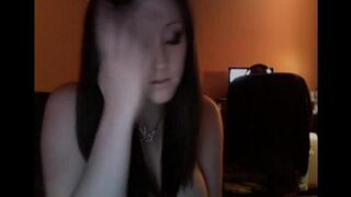 A daughter with big boobs is fucking her father on the webcam live show