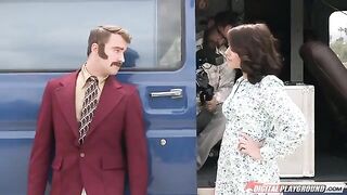 TV presenter fucked by her colleague on the couch
