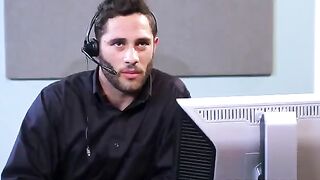 Two employees have sex right in the office, showcasing passion on the table