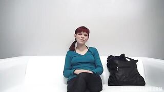 Redhead with nipples 18 years old has a job at the casting