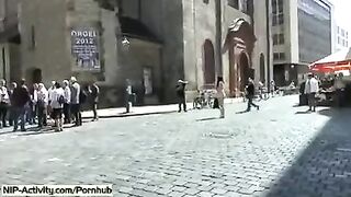 A woman showed her pussy to the whole world without embarrassment