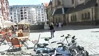 A woman showed her pussy to the whole world without embarrassment
