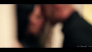 The man completely satisfied the sultry brunette Gina Devine in a passionate encounter