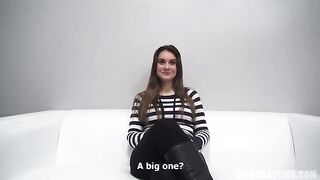 Hot girl came for a casting in the Czech agency