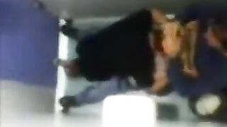 The camera in the toilet saw how two guys sucked cock
