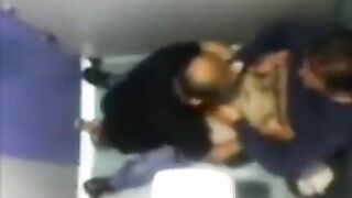 The camera in the toilet saw how two guys sucked cock
