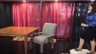 A mature woman seduced her neighbor while her husband was not at home
