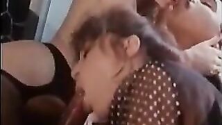 The sexy woman is preparing for sex with a stranger