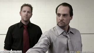 A hot woman gets fucked by a policeman in the jail cell, he came for her