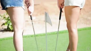 The beauty ended up a lesbian in golf eporn
