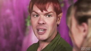 Peter Pan fucked two mermaids in a hot threesome FFM sex