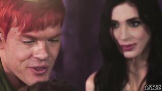 Peter Pan fucked two mermaids in a hot threesome FFM sex