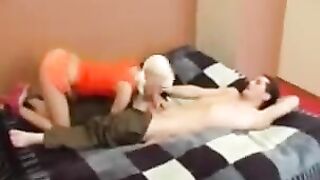 A girl could not resist her brother and had to fuck with him