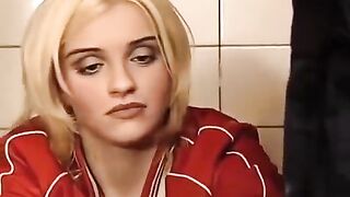 A girl had sex accidentally with a washer in the toilet