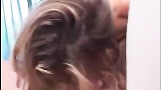 A young guy is having fun with two girlfriends at one time