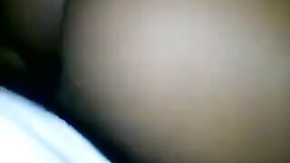 A beautiful black woman has sex with a young guy with a big member
