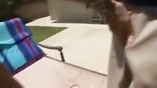 Latin MILF with huge boobs gets fucked in all her holes
