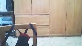 She makes erotic scenes in front of her husband's webcam