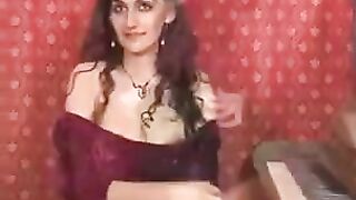 Fingered hairy pussy of a hot girl
