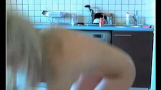 The guy masturbates the naive girl in a steamy video chat