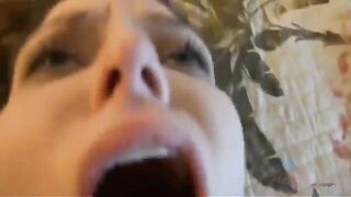 A woman has glory at home with a hairy guy’s member