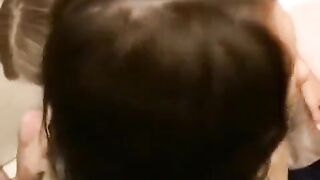 The guy finished hotly on a young girl, who was jerking with pleasure